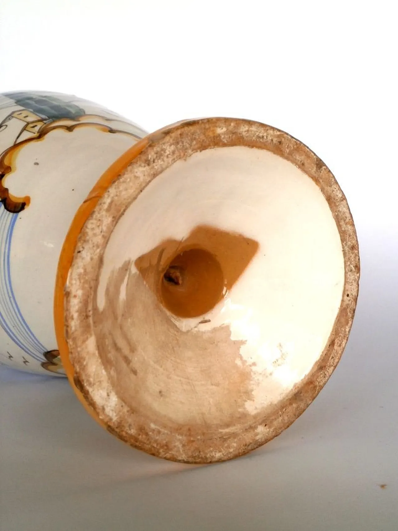 Majolica pottery vase by Novecento, 1930s 6