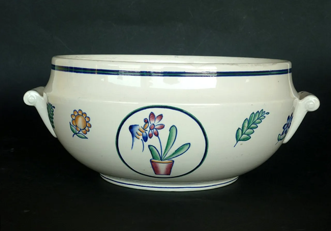 Pottery bowl by Giovanni Gariboldi for San Cristoforo Ginori, 1930s 2