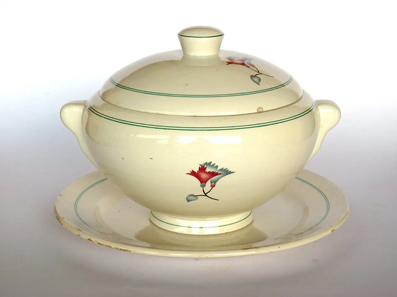 Ceramic tureen by Galvani, 1920s 1