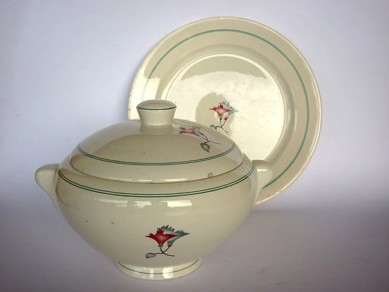 Ceramic tureen by Galvani, 1920s 2