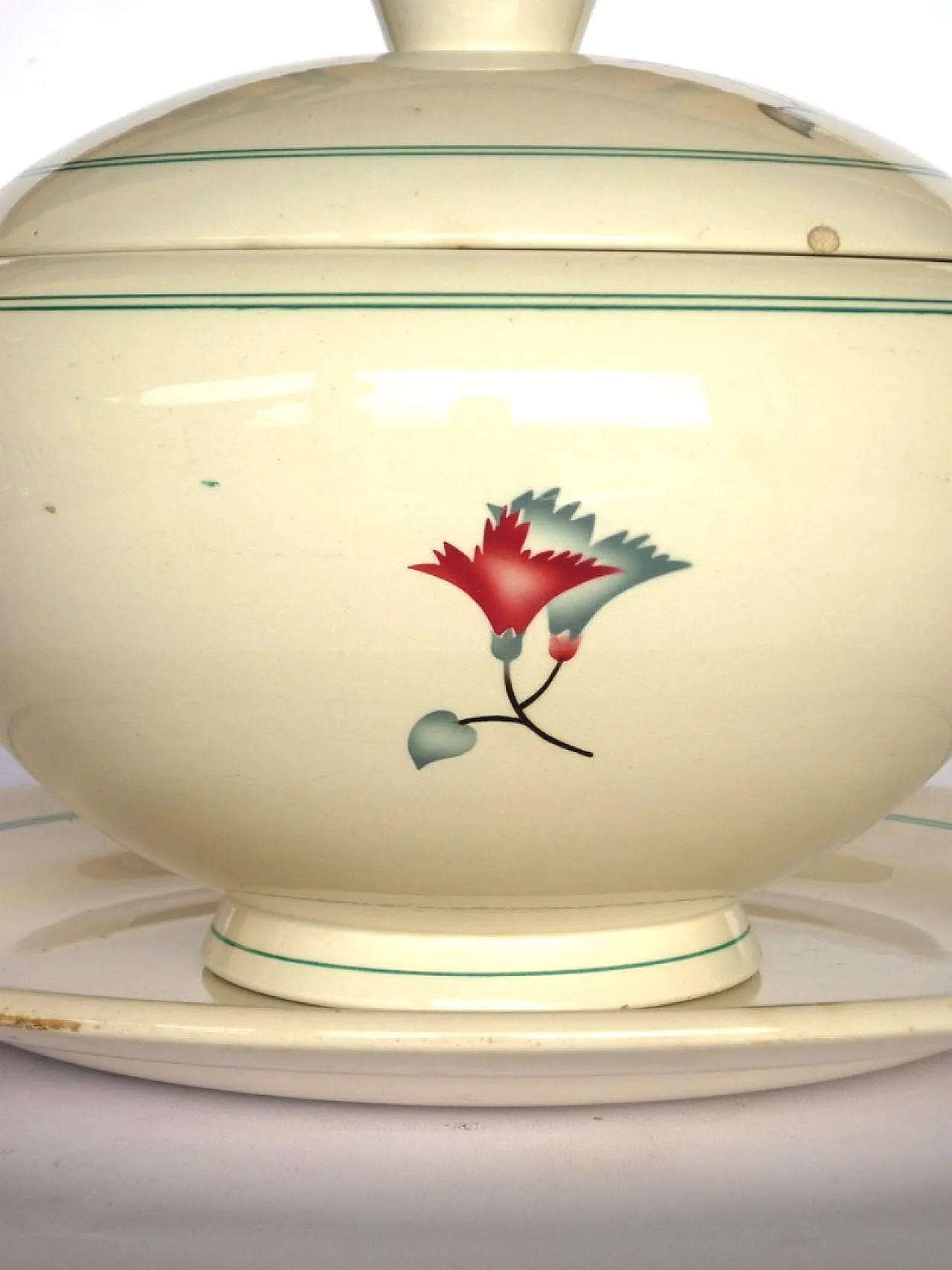 Ceramic tureen by Galvani, 1920s 4