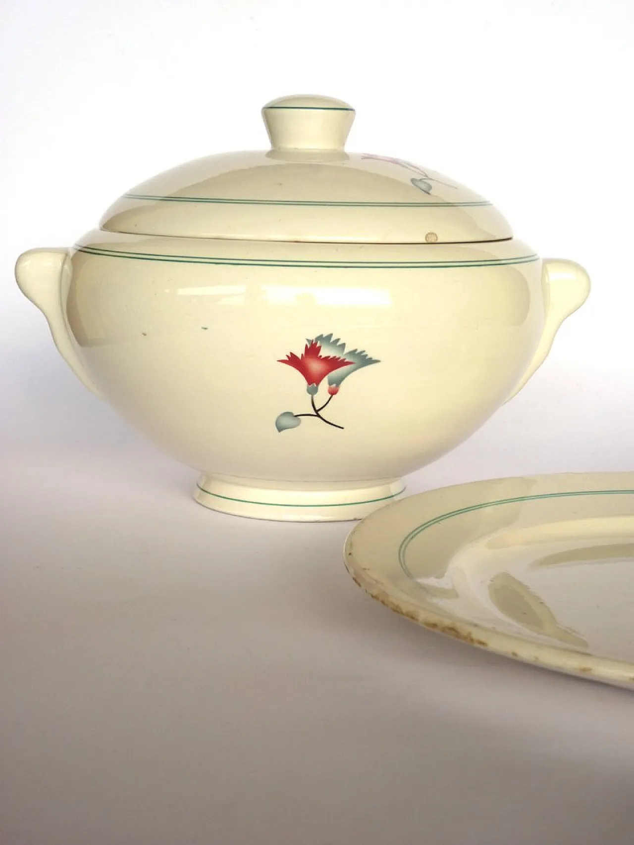 Ceramic tureen by Galvani, 1920s 6