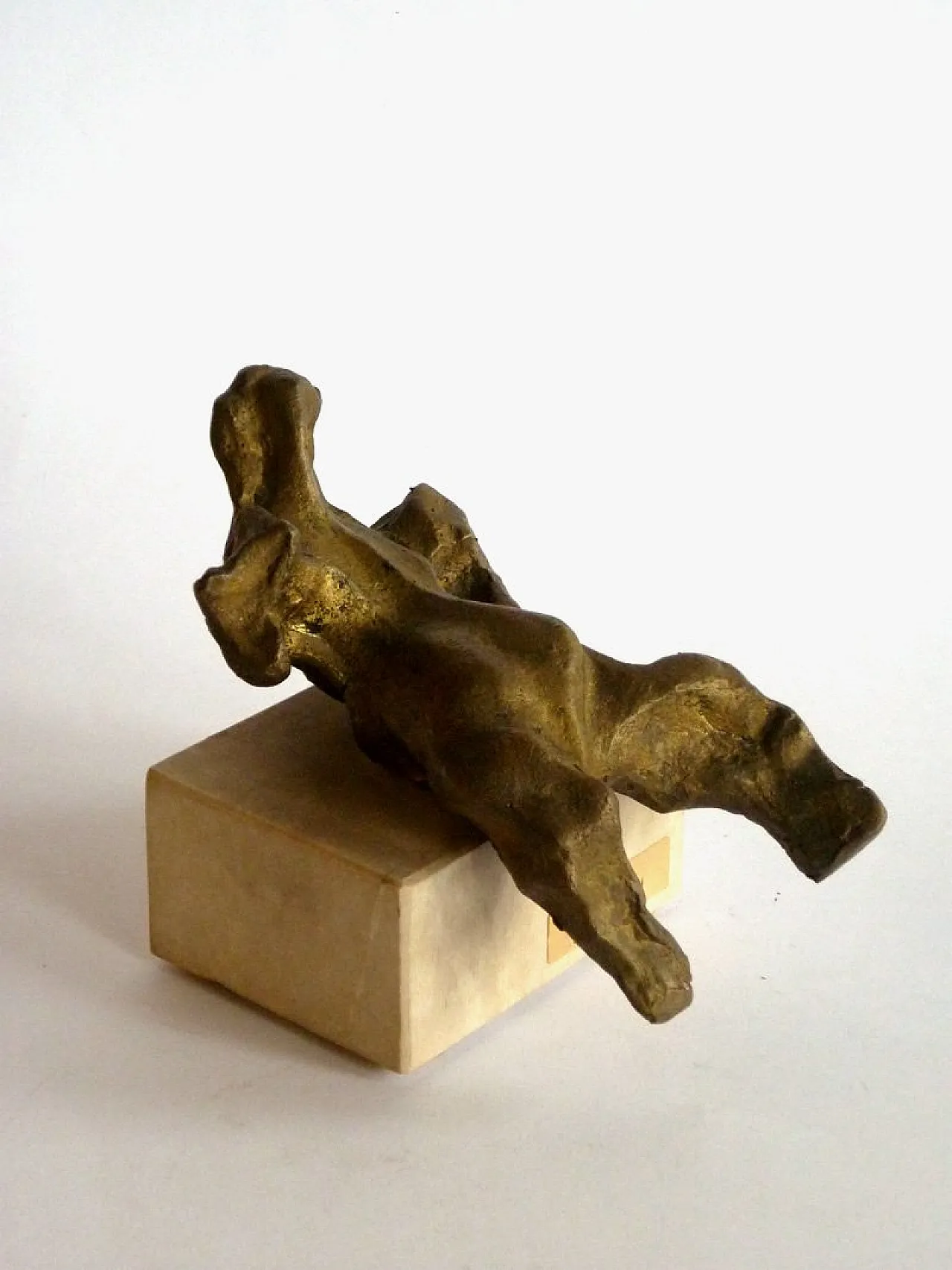 Gineba Gianpietro, bronze Abeni Art Figure Sculpture, 1970s 1