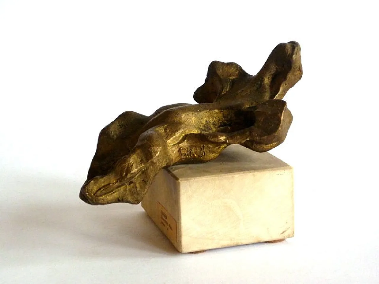 Gineba Gianpietro, bronze Abeni Art Figure Sculpture, 1970s 4