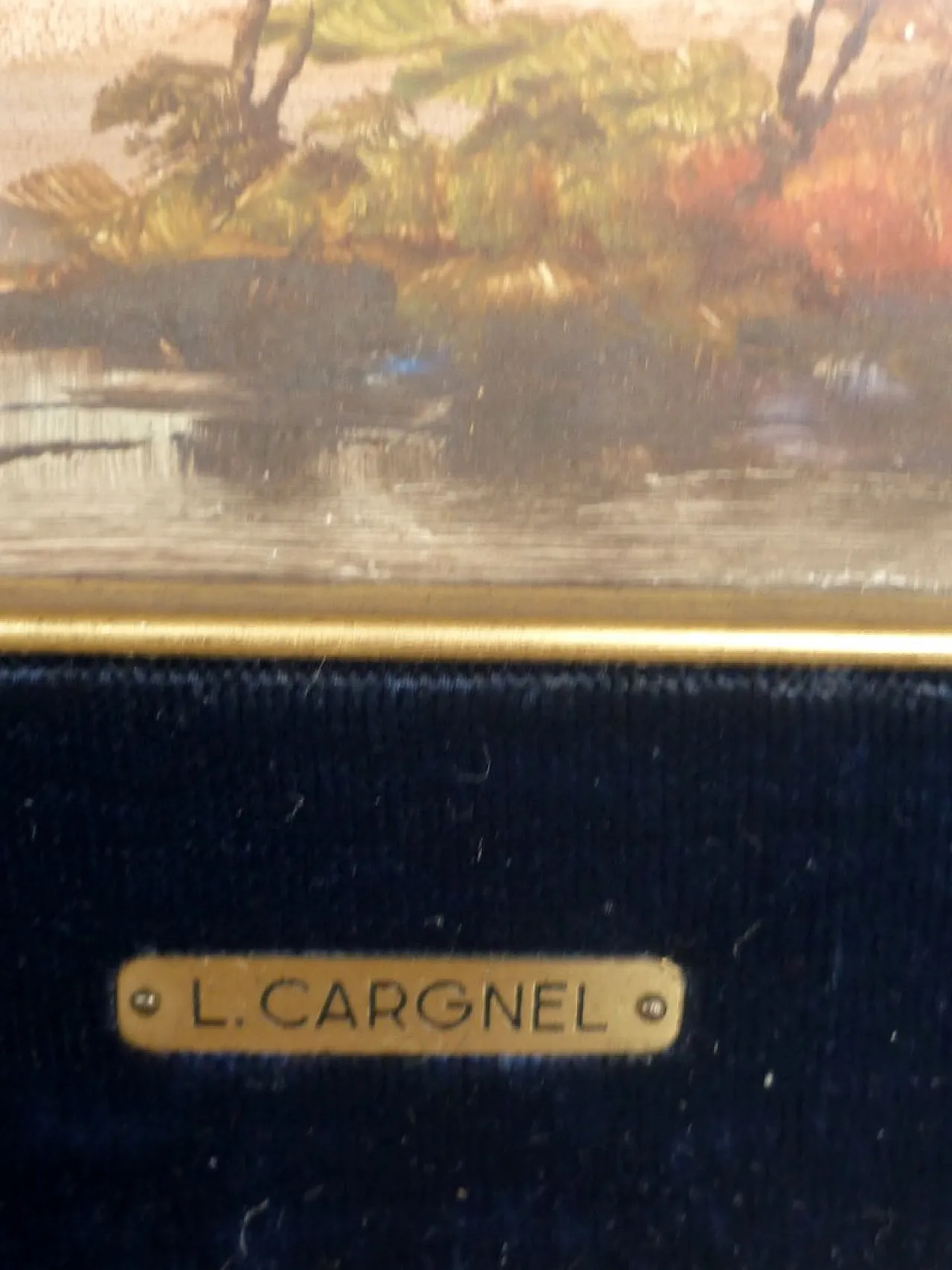 Pair of landscapes in oil by Lucio Cargnel, 1940s 12