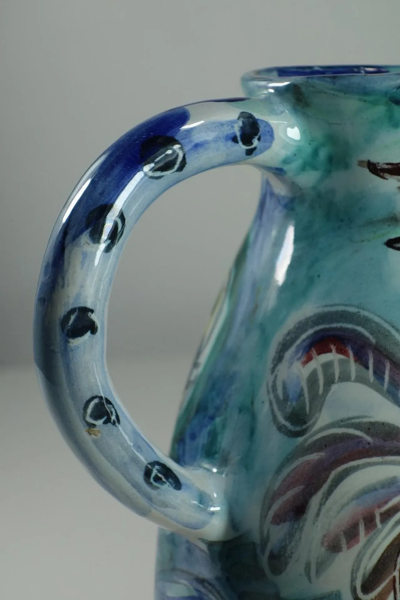 Pottery pitcher by Leandro Sciutto for Pozzo Garitta, 1940s 7