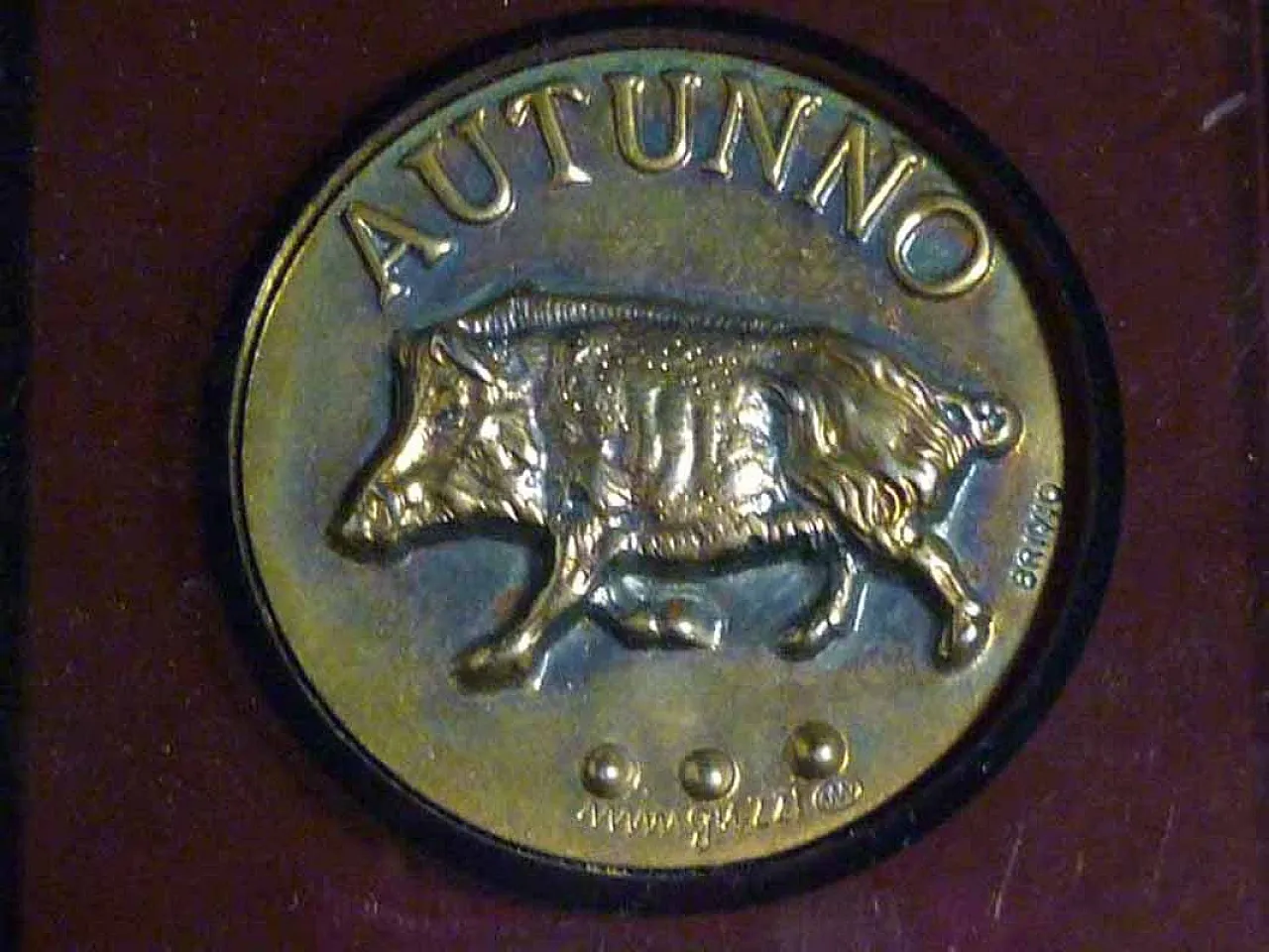 4 Seasons bronze medals by Luciano Minguzzi, 1960s 4