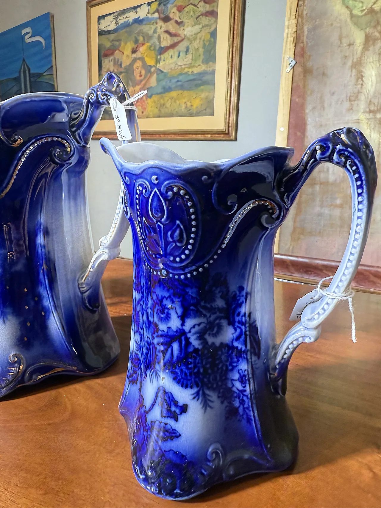 Tre brocche caraffe inglesi PANSY PATTERN BY BROWN & STEVENTON ENGLAND 8