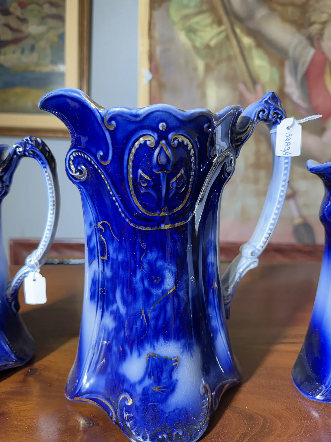 Tre brocche caraffe inglesi PANSY PATTERN BY BROWN & STEVENTON ENGLAND 10