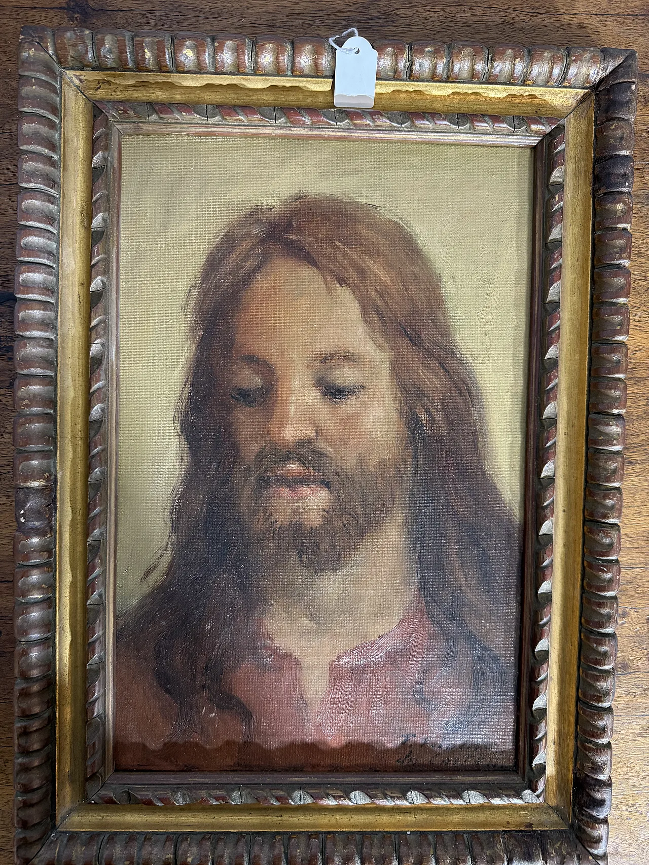 Oil painting depicting Jesus by Francesco Filosa, 1960 7