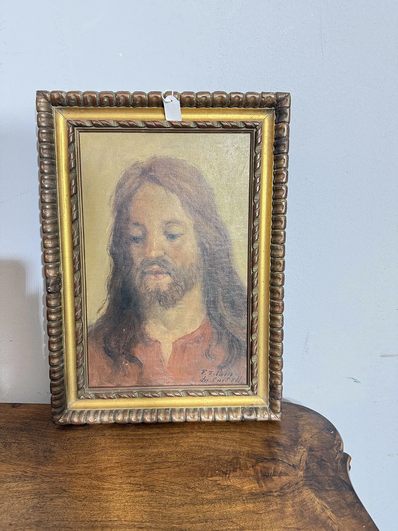 Oil painting depicting Jesus by Francesco Filosa, 1960 8
