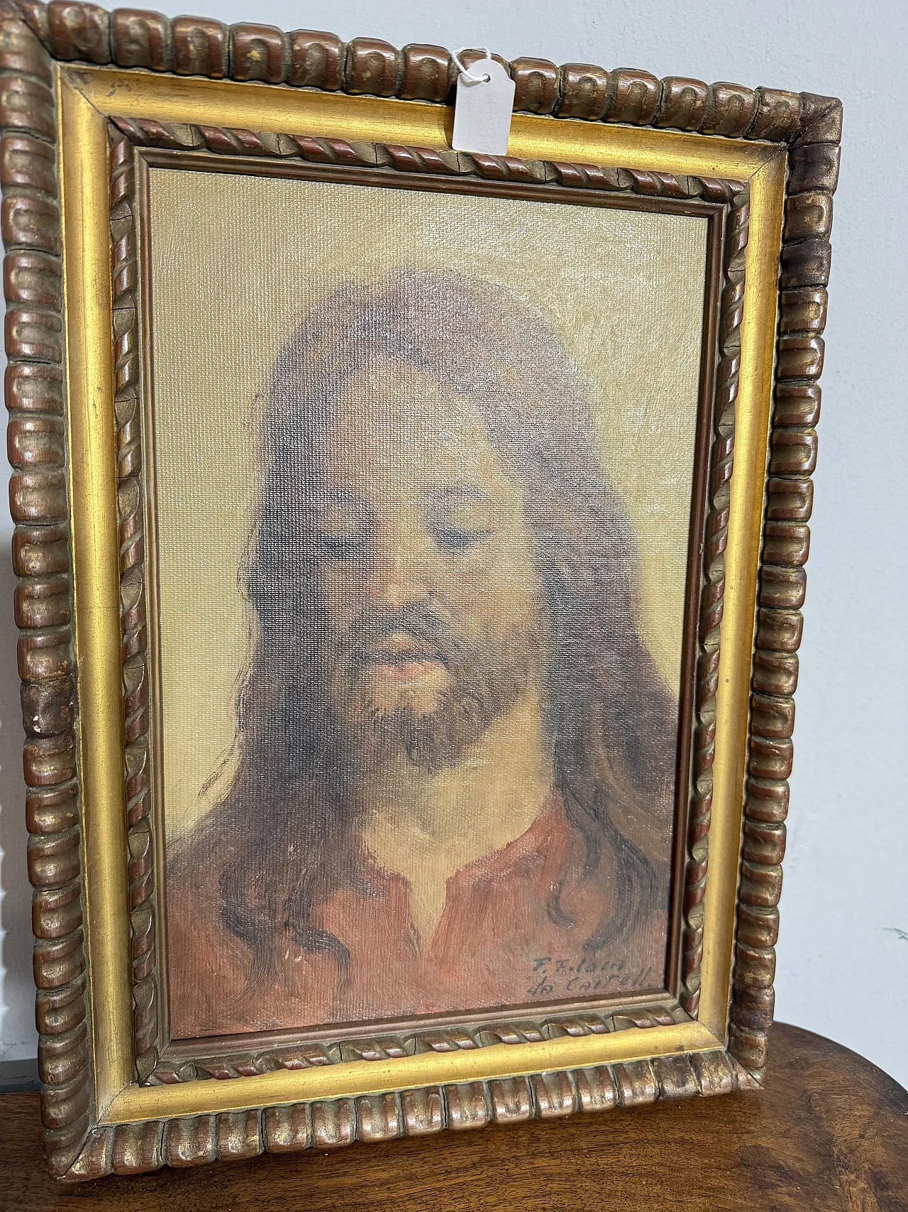 Oil painting depicting Jesus by Francesco Filosa, 1960 9