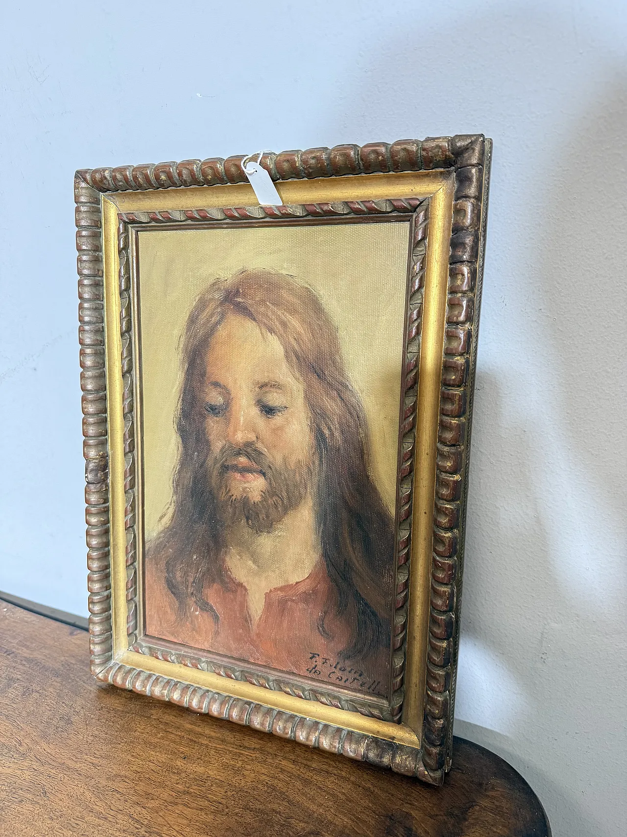 Oil painting depicting Jesus by Francesco Filosa, 1960 10