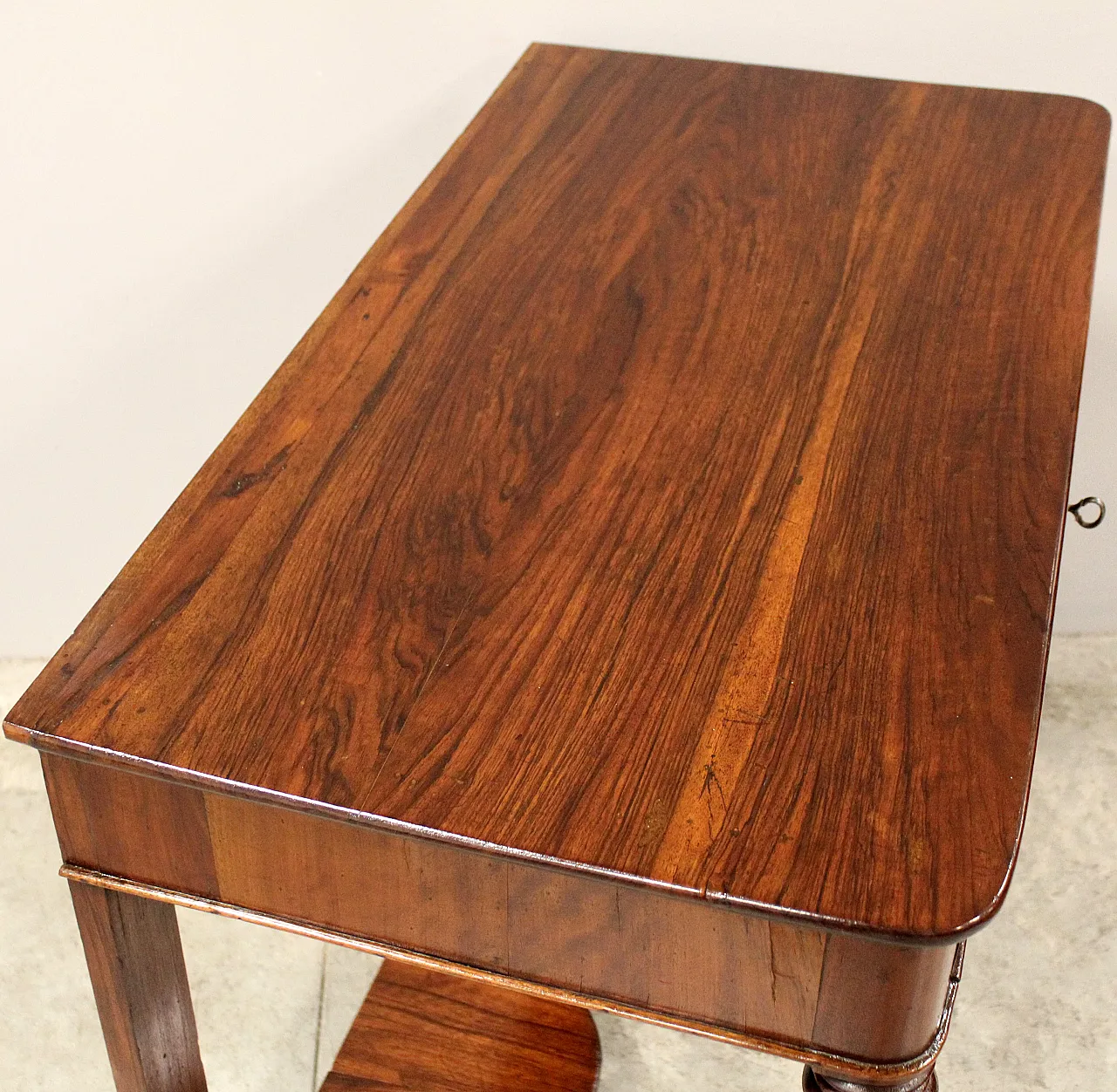 Console Carlo X in noce Italia, '800 6