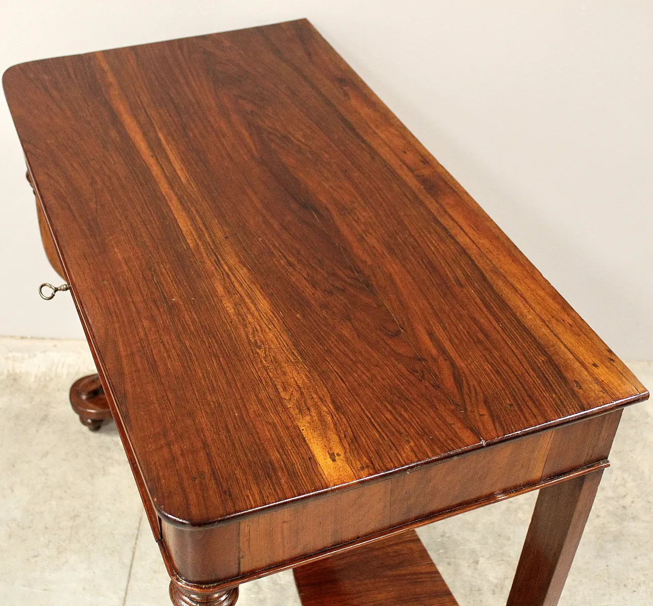 Console Carlo X in noce Italia, '800 7