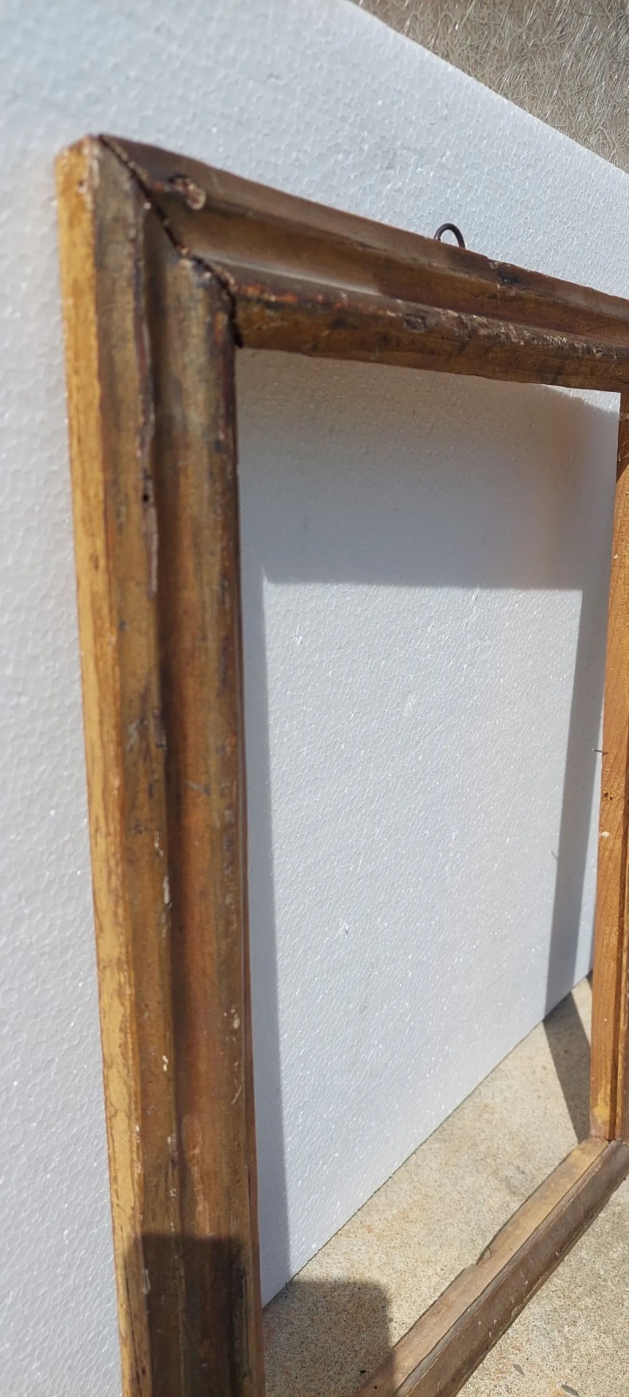 Pair of wooden, silver and mecha frames, 18th century 6