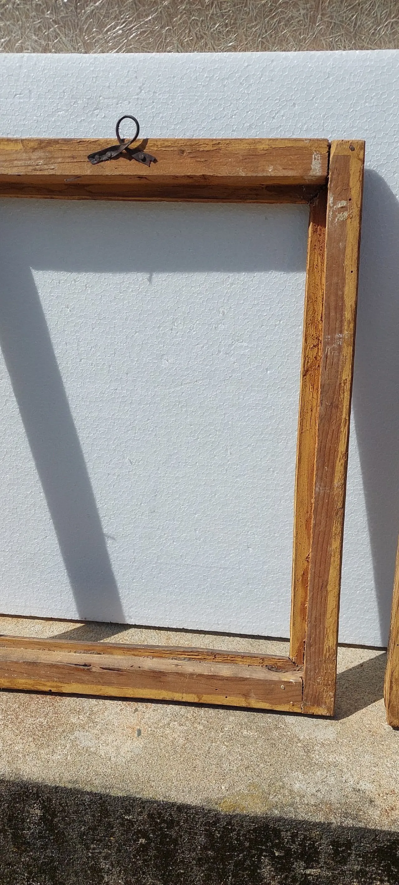 Pair of wooden, silver and mecha frames, 18th century 8