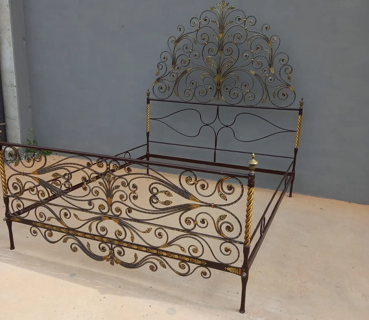 Letto genovese a coda di pavone, '700 1