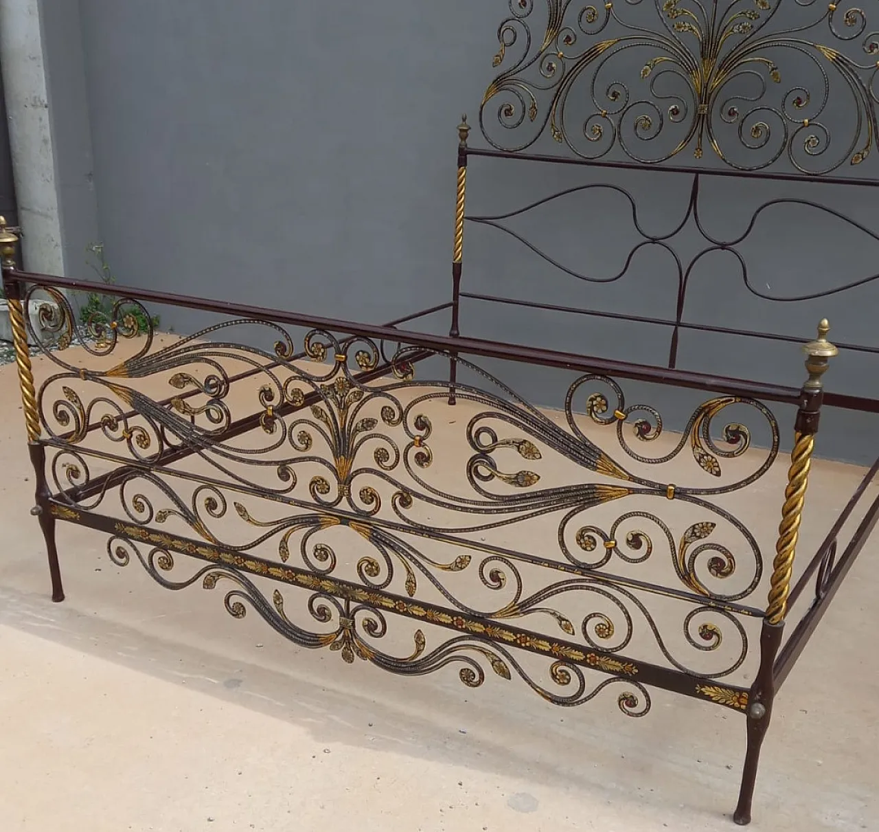 Letto genovese a coda di pavone, '700 2