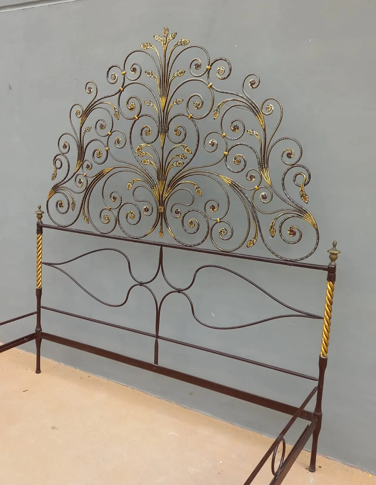 Letto genovese a coda di pavone, '700 3