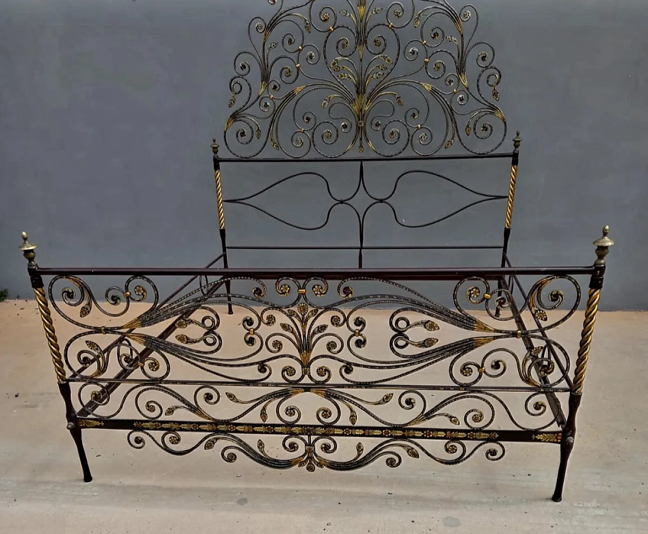 Letto genovese a coda di pavone, '700 7