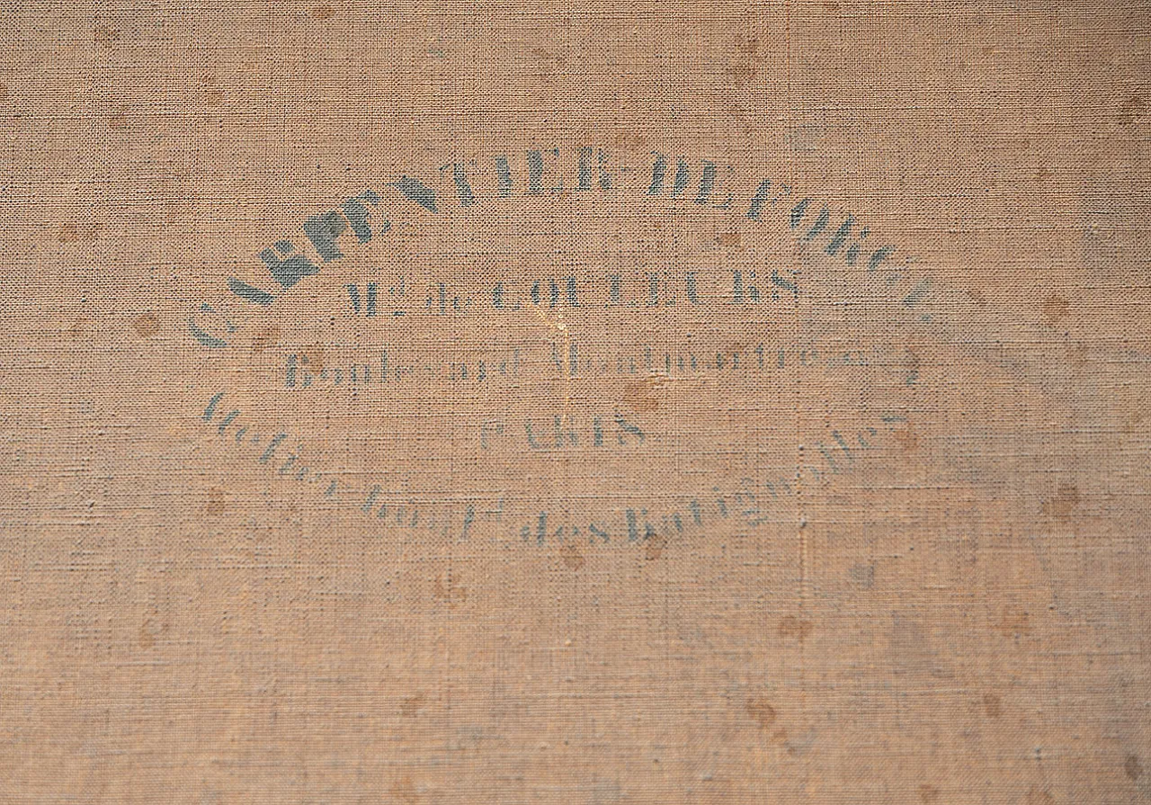 Painting oil on neoclassical canvas signed C. Vergnes, 1866 7