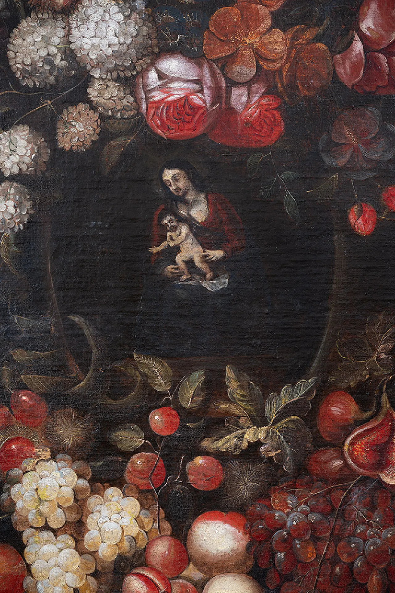 Flemish painting oil on canvas depicting dead nature, 19th century 3