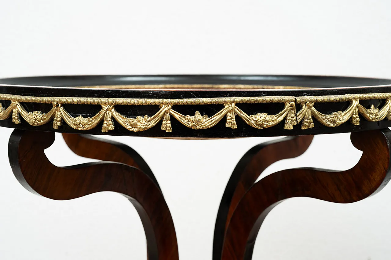 Table Napoleon III in precious exotic woods, 19th century 5