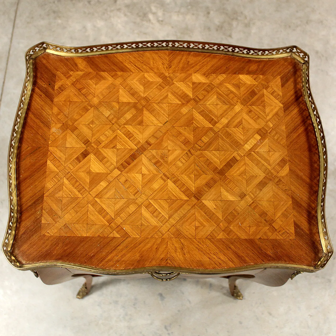 Bedside table inlaid Napoleon III, 19th century 9