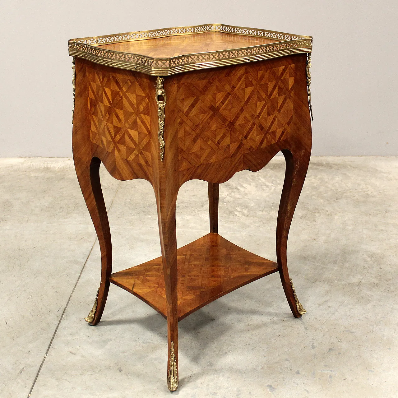 Bedside table inlaid Napoleon III, 19th century 10