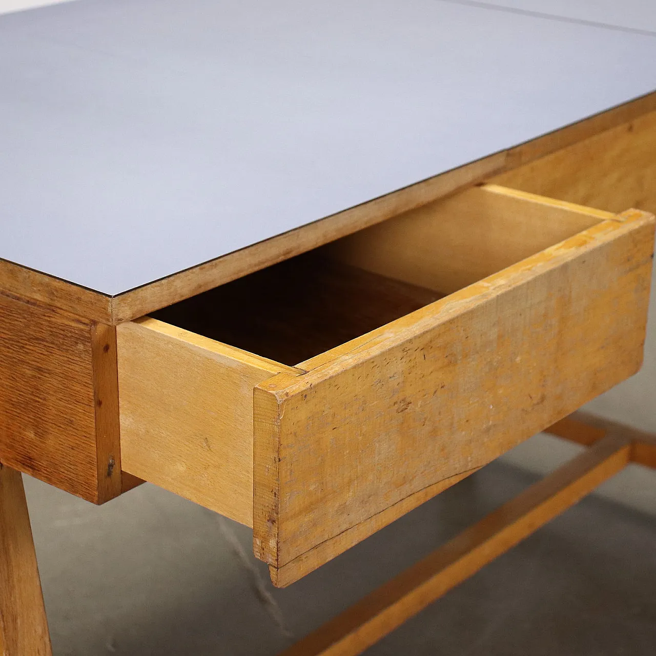 Oak vanity table with formica top, 1950s 5