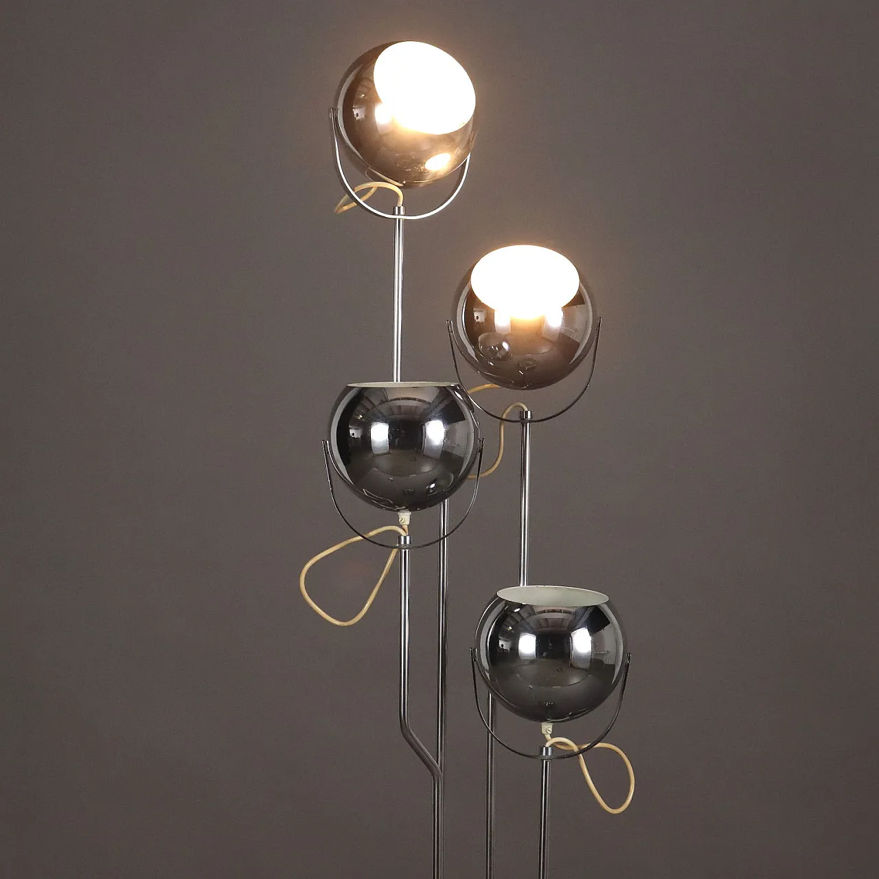 Floor lamp with adjustable spheres, 1970s 3