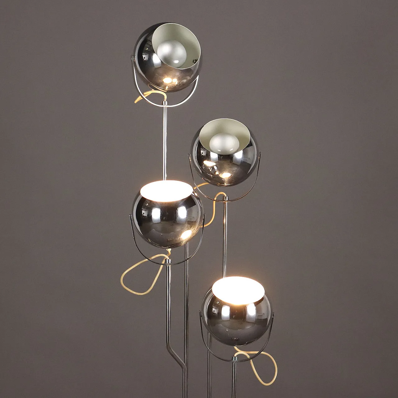 Floor lamp with adjustable spheres, 1970s 4