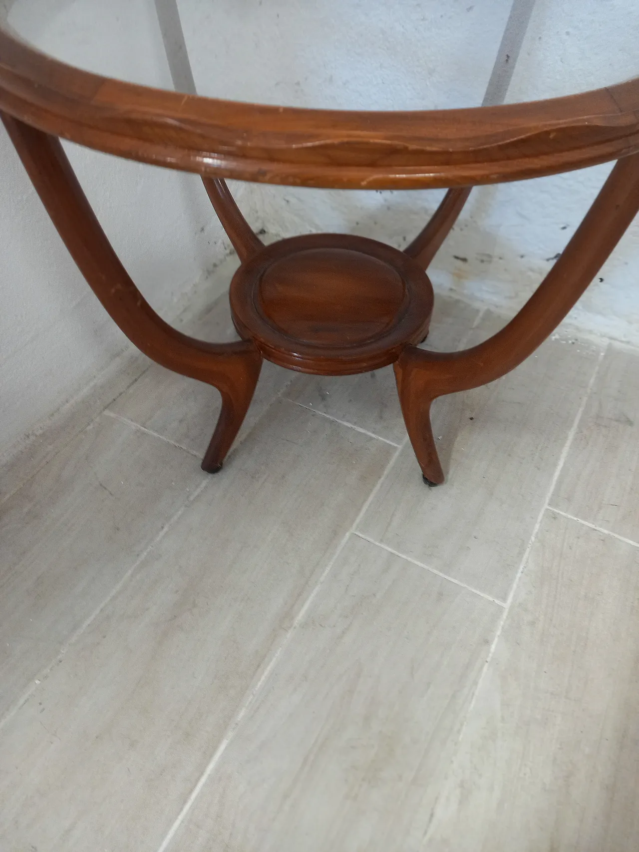 Table in wood style Borsani, 40s 5