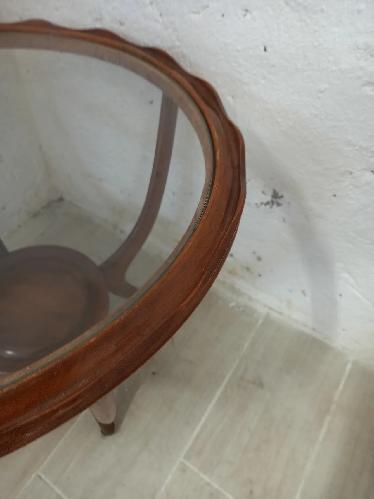 Table in wood style Borsani, 40s 8