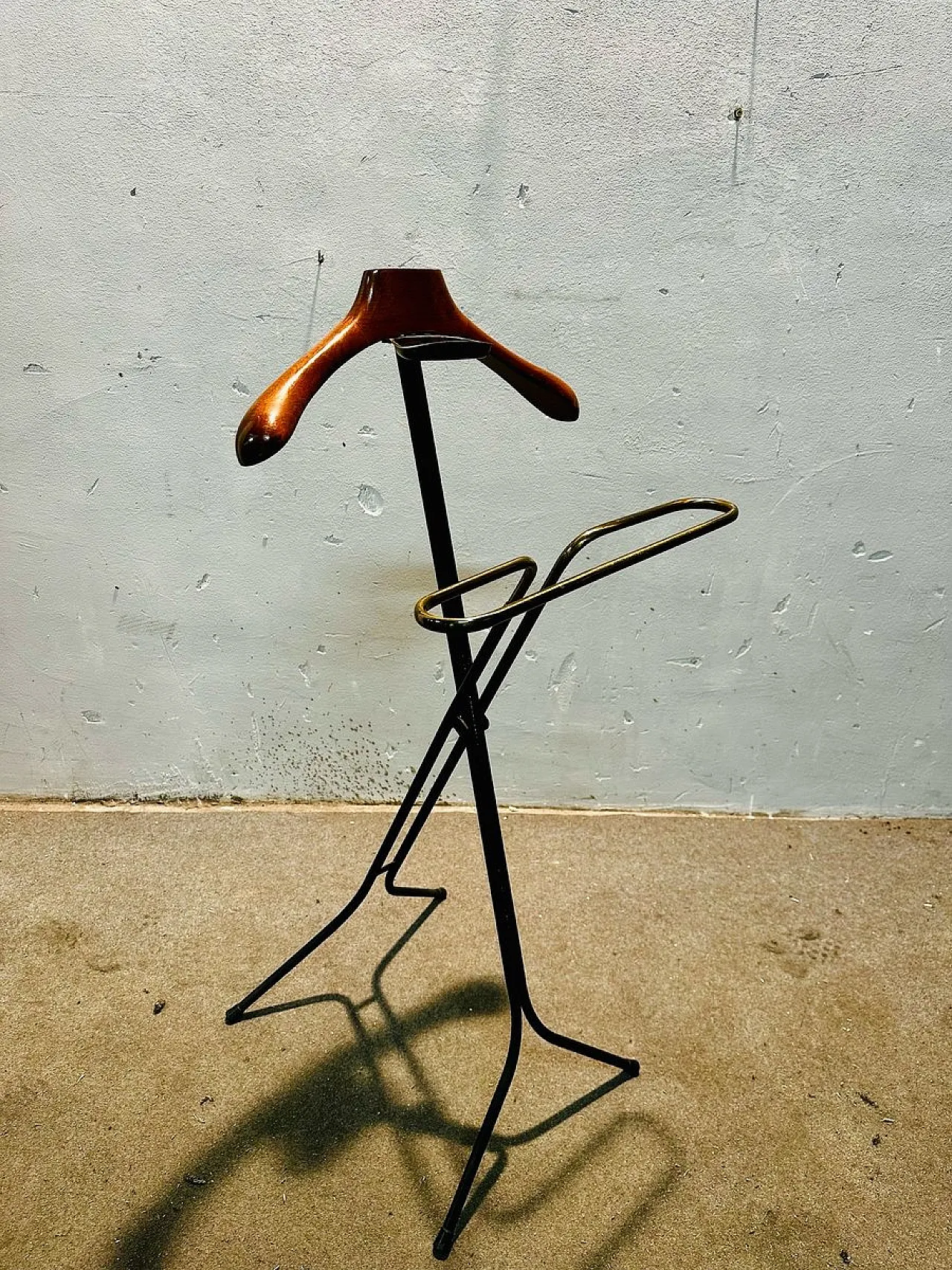 Brass and Iron Valet Stand, 1960s 1
