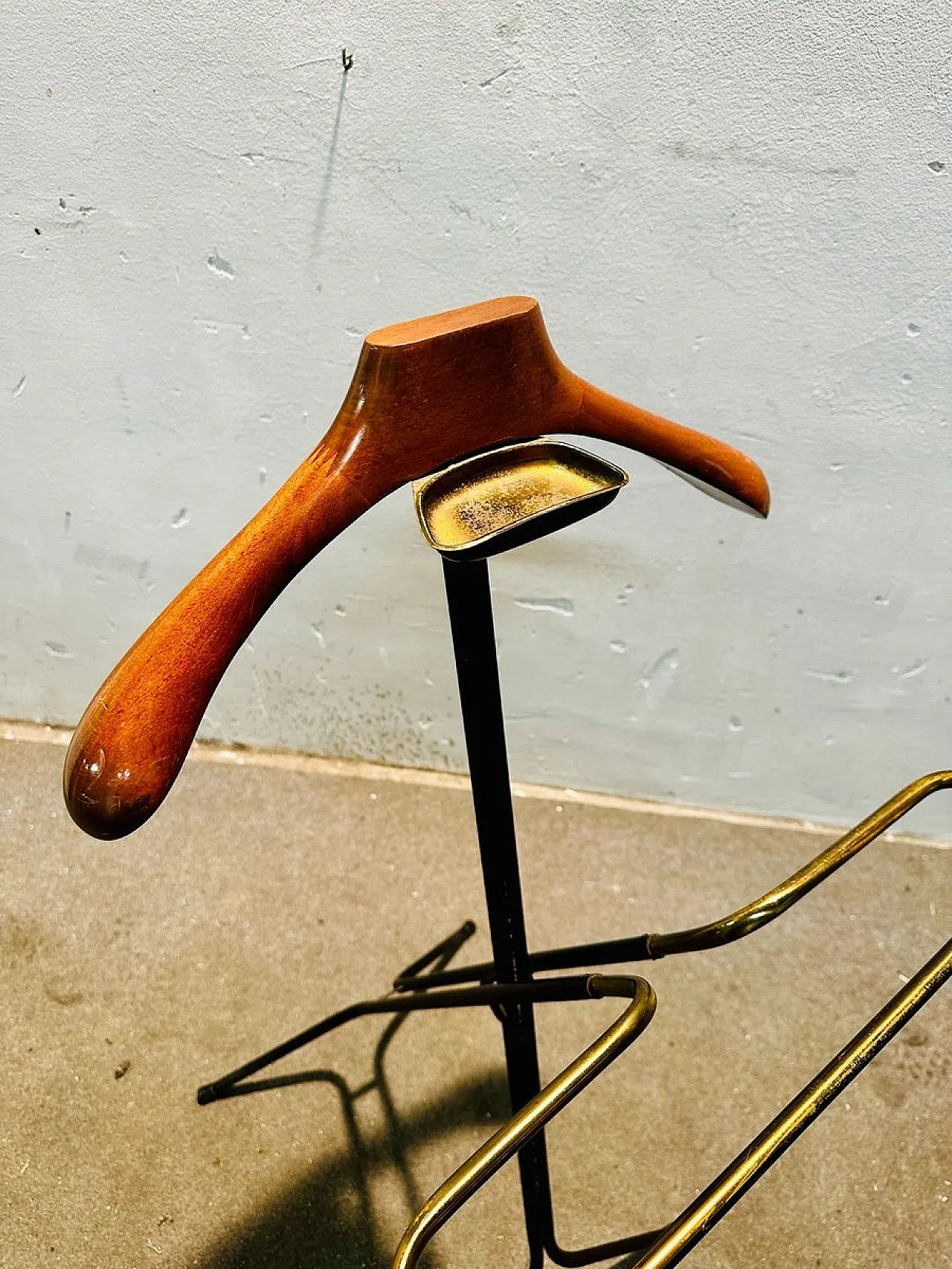 Brass and Iron Valet Stand, 1960s 3