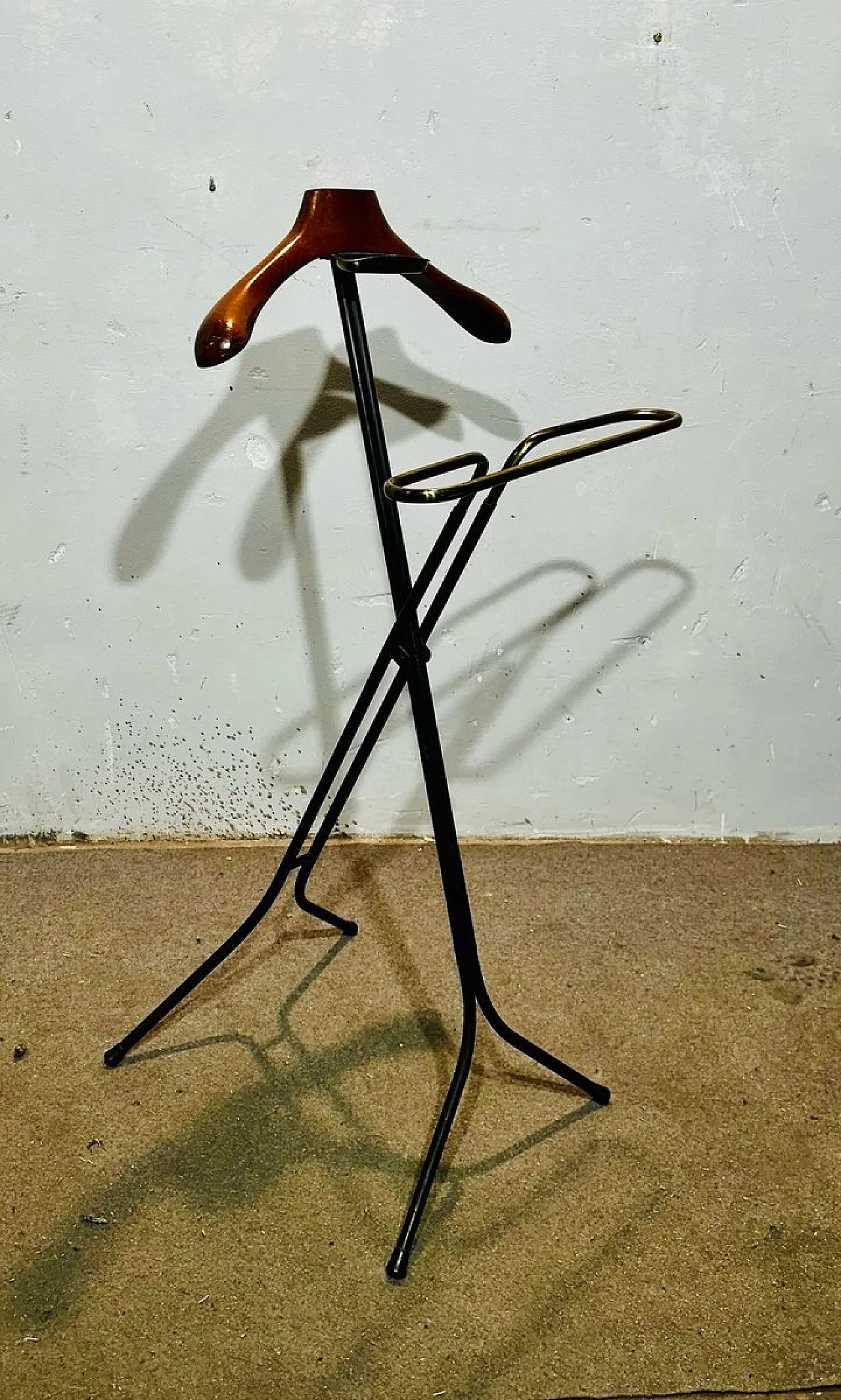 Brass and Iron Valet Stand, 1960s 4