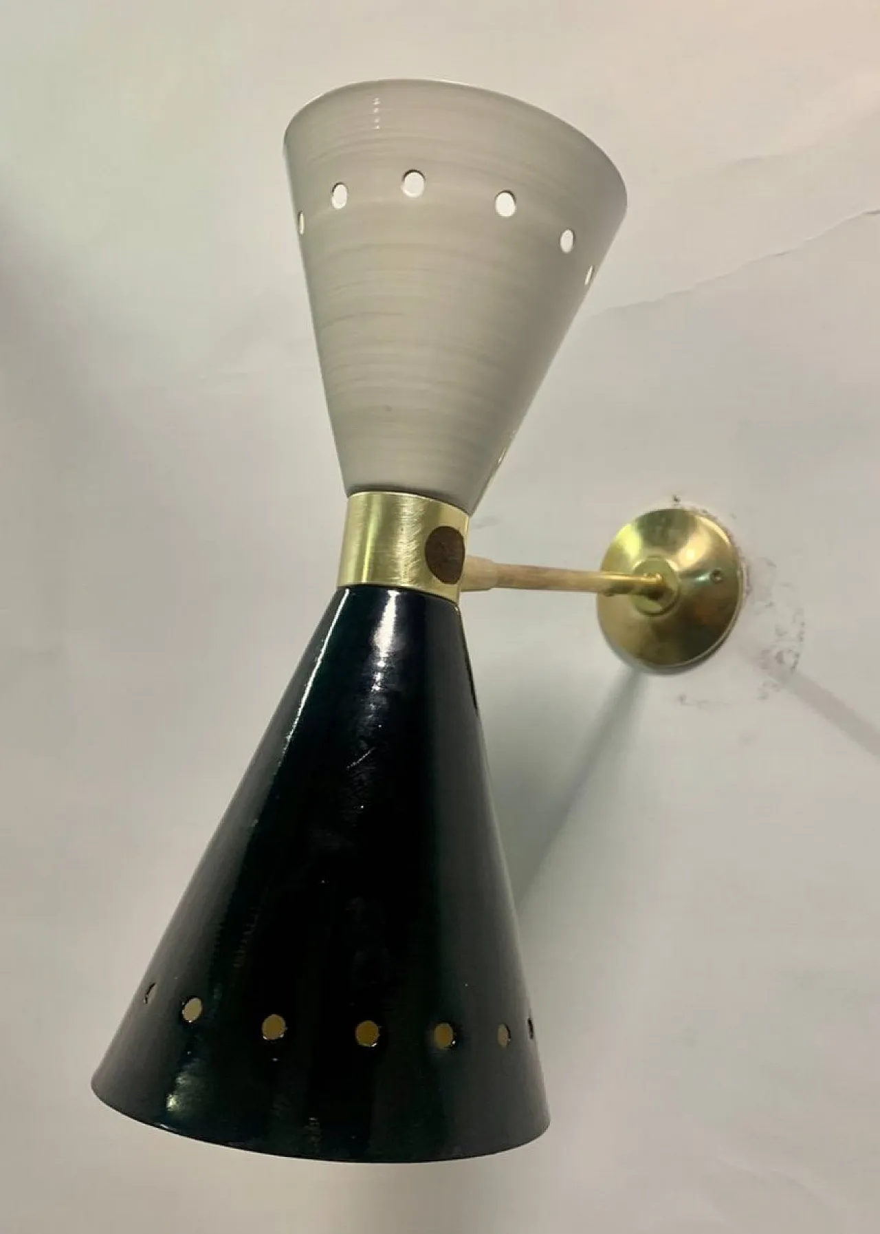 Diablo Model Brass Sconce, 1950s 2