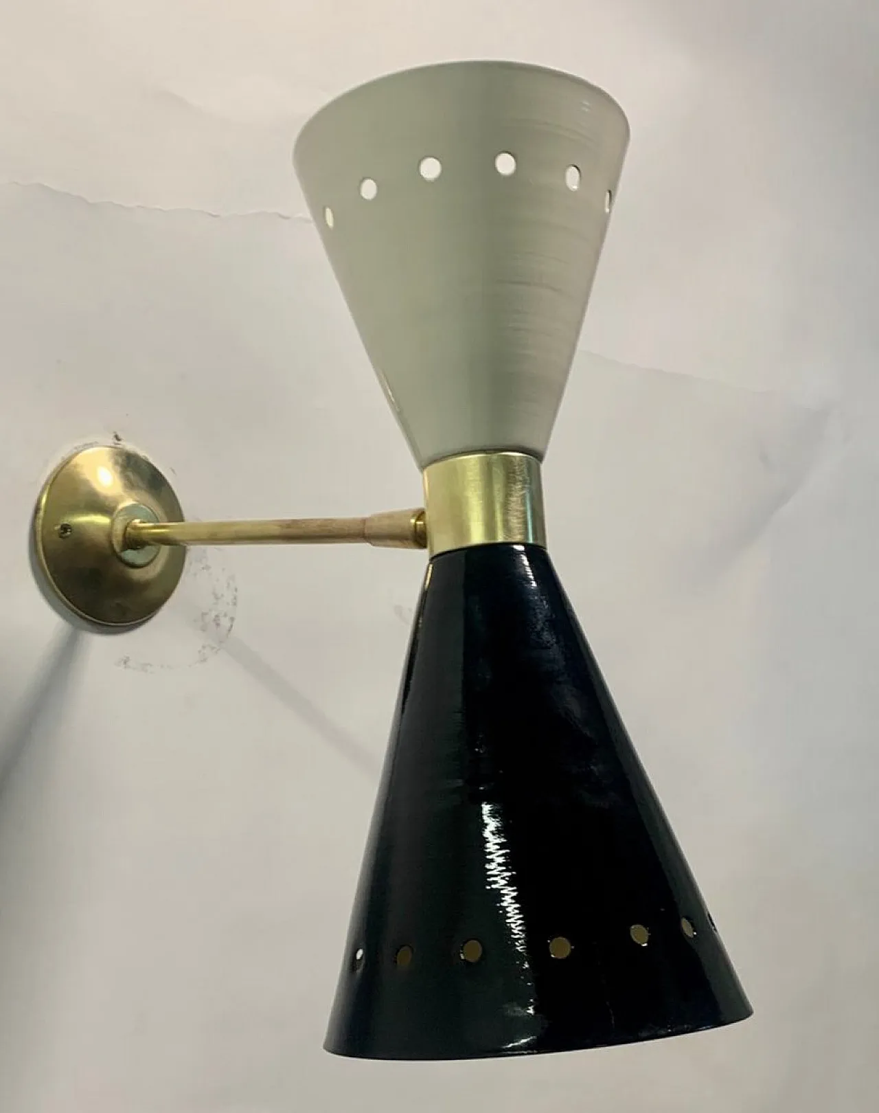 Diablo Model Brass Sconce, 1950s 4