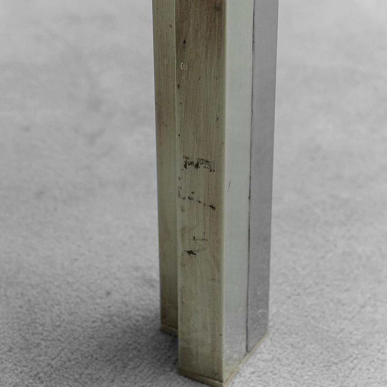 Metal and brass coffee table, 70s 8