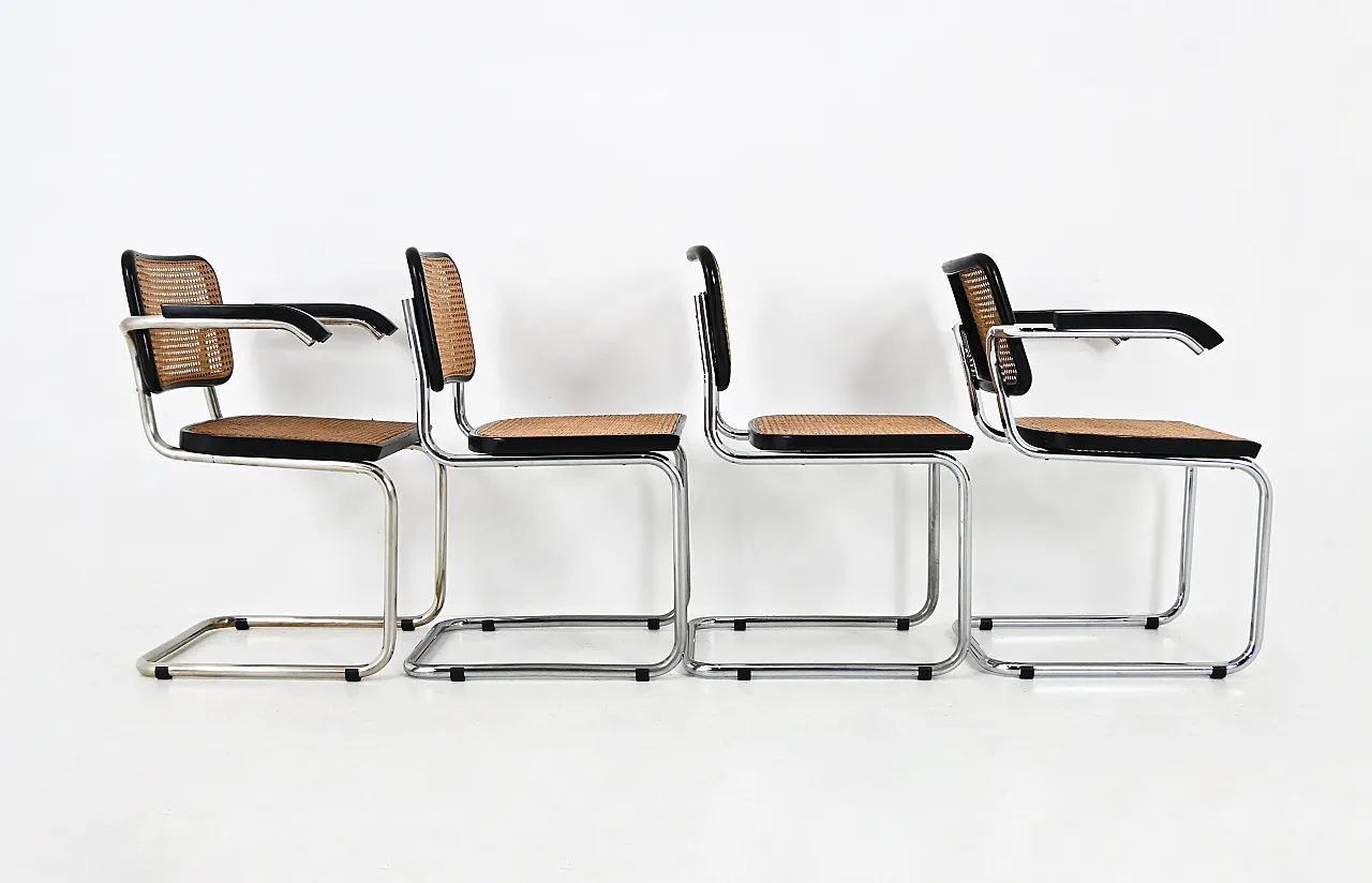 4 Sedie da pranzo in stile B32 di Marcel Breuer, anni '90 6