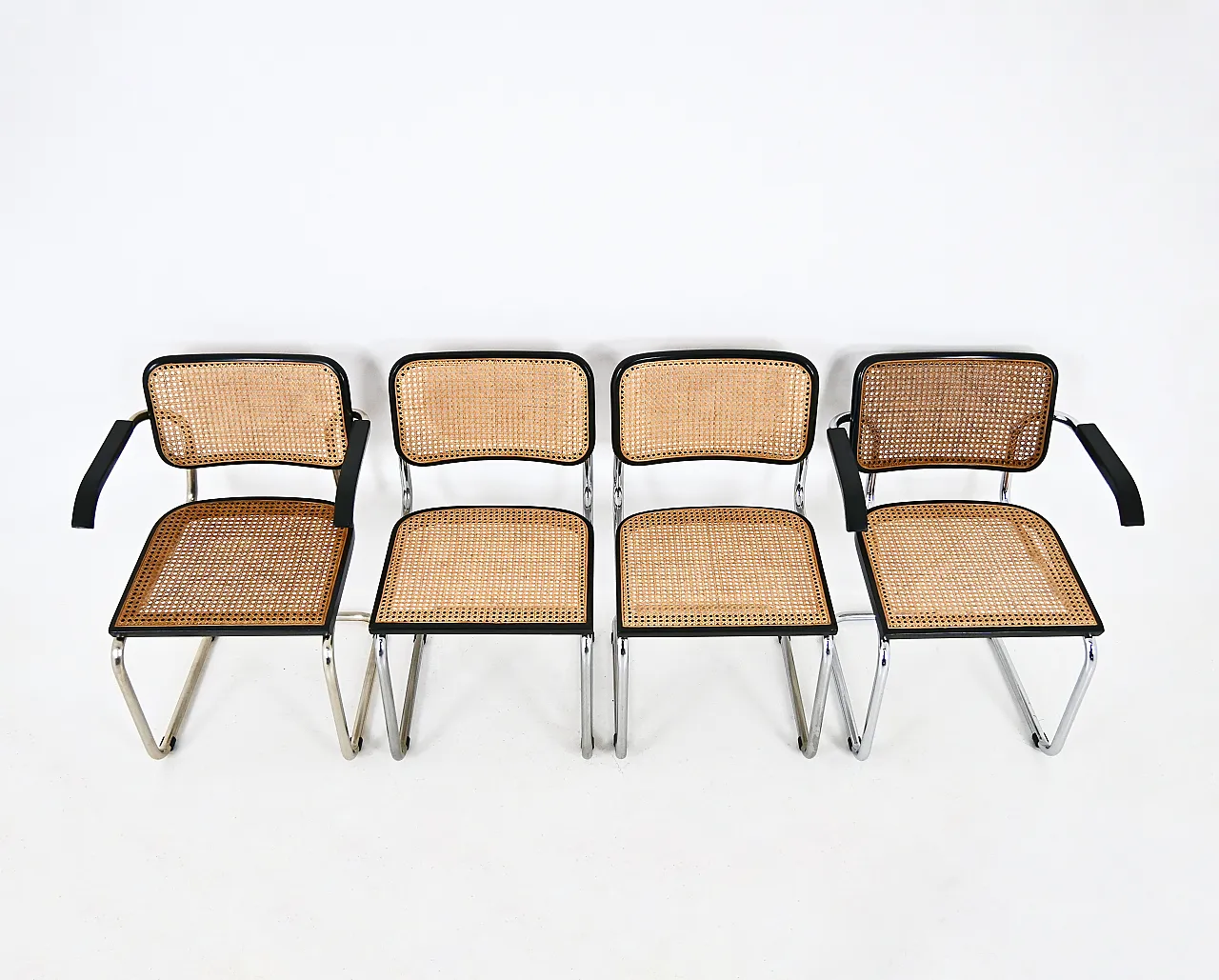 4 Sedie da pranzo in stile B32 di Marcel Breuer, anni '90 7