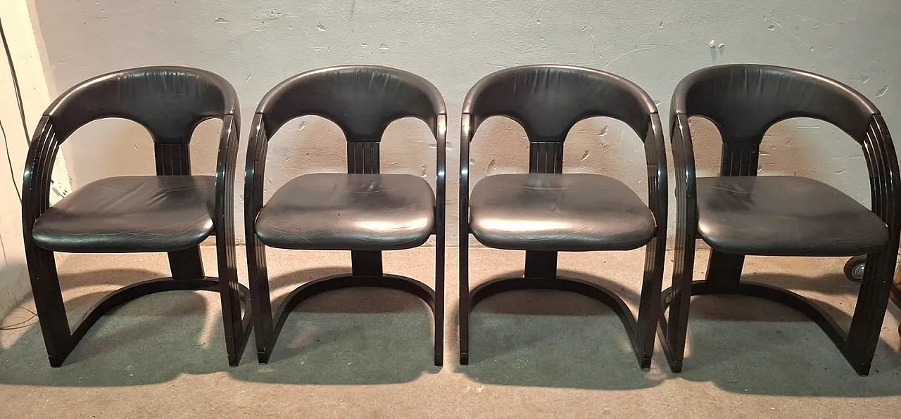 4 Sedie da pranzo Springer Onassis, anni '90 1