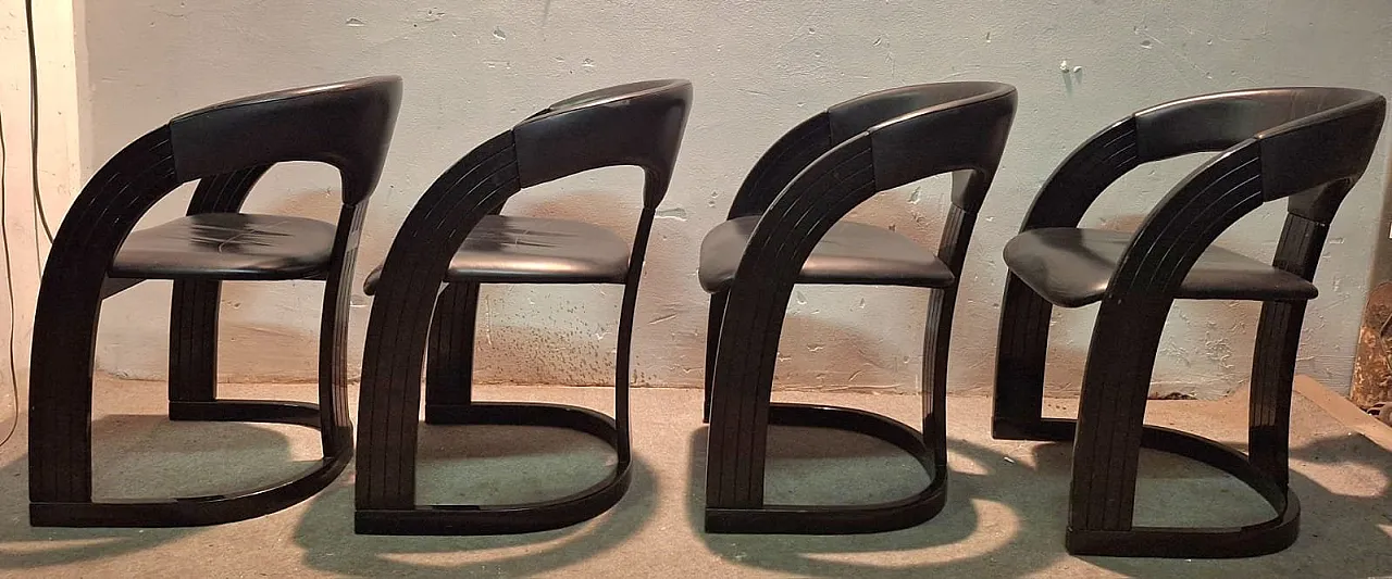 4 Sedie da pranzo Springer Onassis, anni '90 3