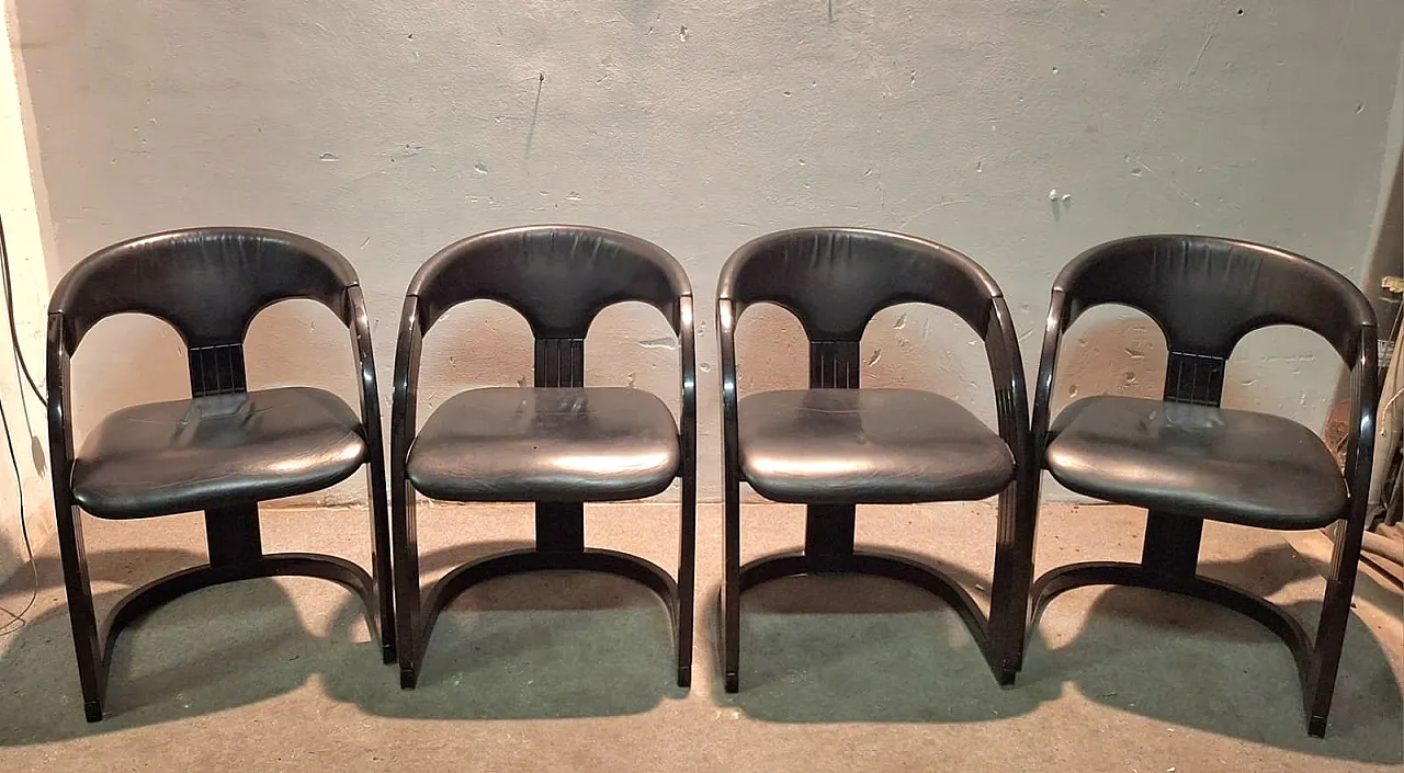 4 Sedie da pranzo Springer Onassis, anni '90 5