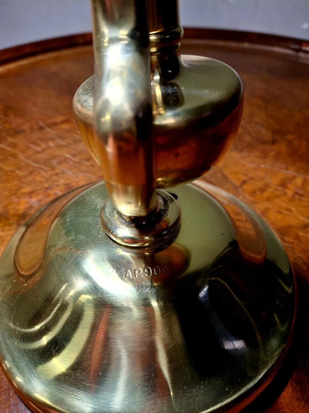 Churchill Lamp in Brass with Adjustable Naval Joint, 30s 8