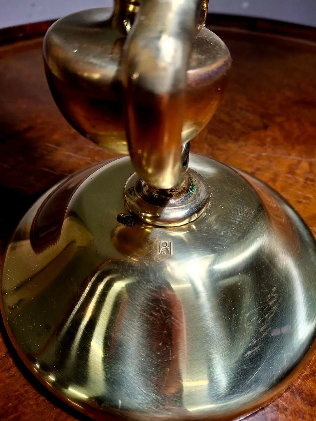 Churchill Lamp in Brass with Adjustable Naval Joint, 30s 9