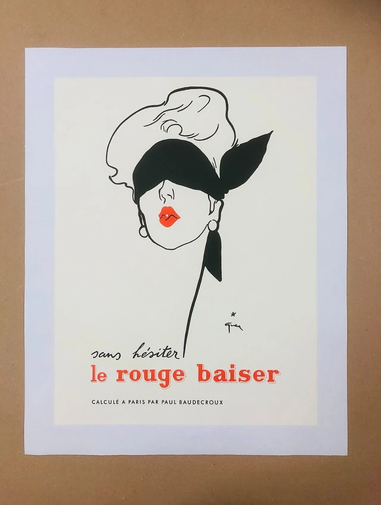 René Gruau, - LE ROUGE BAISER - poster, 1970 2