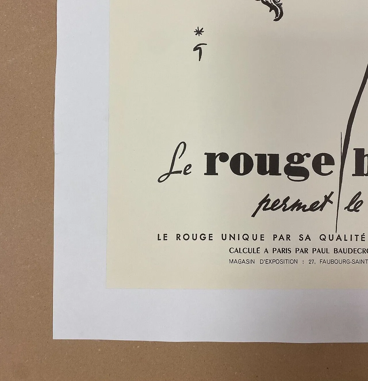 René Gruau- LE ROUGE KISSER allows him to kiss - poster, 1970s 6